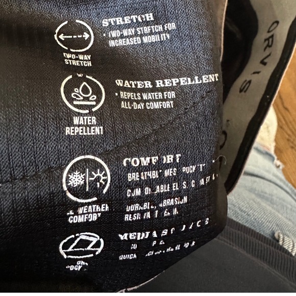 Orvis Lightweight 5 Pocket Trek Pants Men's 34x30 Tan Stretch Water Repellent - Picture 3 of 4